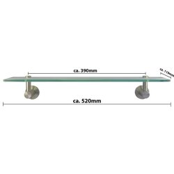 Badezimmer Glasablage Rondo – Elegante Wandablage...