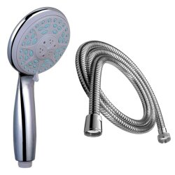 Duschset Brauseset Massage Handbrause mit Schlauch 200 cm...