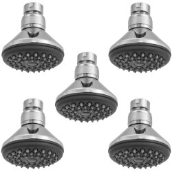 5er Set Deluxe Duschkopf aus massivem Messinggehäuse...