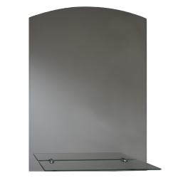 Badspiegel / Flurspiegel / Garderobenspiegel / Spiegel, mit Glasablage - ca. 70 x 50 cm