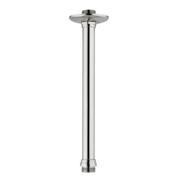 Deckenarm 30 cm für Regendusche, verchromtes Messing, ½ Zoll Anschluss inkl. Rosette