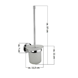 Badezimmer-Set WC B&uuml;rstengarnitur Papierhalter Rollenhalter Magnetseifenhalter