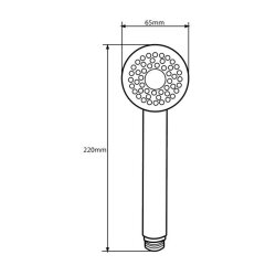 Design Handbrause Concetta – verchromt, 3...