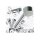 Design Handbrause rund – Antikalk Brausekopf mit Schlauch, Halter & Wandanschluss