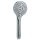 Handbrause GH03 – Design-Brausekopf mit 3 Funktionen, Antikalkdüsen, hochglanzverchromt, ½ Zoll Anschluss