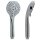 Handbrause GH03 – Design-Brausekopf mit 3 Funktionen, Antikalkdüsen, hochglanzverchromt, ½ Zoll Anschluss