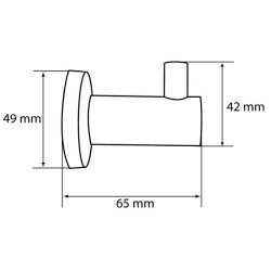 Handtuchhaken „Rondo“ 65 mm –...