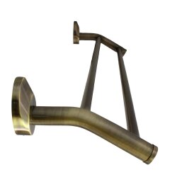 Doppelte Handtuchstange Serie Old Brass – massives Messing, Wand-Handtuchhalter, rustikaler Vintage-Look