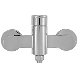 Badewannenarmatur Serie Orion Einhebel Wannenarmatur Chrom inkl. Wandhalterung, Duschschlauch und Handbrause