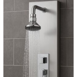Deluxe Duschkopf aus massivem Messinggehäuse – mit Antikalk-System