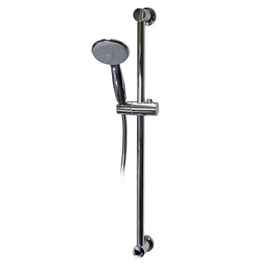 Verchromte Duschstange mit Handbrause & 150 cm Brauseschlauch – Komplett Brauseset für Dusche & Bad