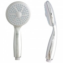 Verchromte Duschstange mit Handbrause & 150 cm Brauseschlauch – Komplett Brauseset für Dusche & Bad