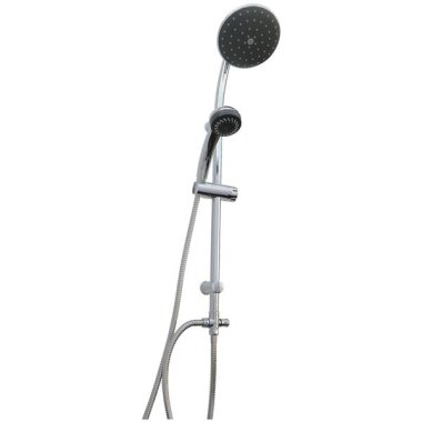 Duschsystem Fiona – Regendusche & Handbrause mit 150 cm Schlauch, verchromt, nachrüstbar