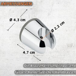Runder Wandhalter für Handbrause –...