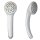 Handbrause Weiß mit Antikalkdüsen – 3 Strahlarten, ½ Zoll Anschluss, 29 cm