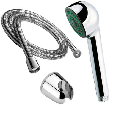 Handbrause mit Brausehalterung, Brauseschlauch – 150 cm / Hotel / Brause / Dusche