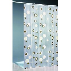 Moderner Duschvorhang 180×200 cm mit Ringen –...