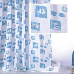 Textil Duschvorhang /Beschwerungsband 180x200