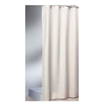 Textil-Duschvorhang 120 x 200 cm mit Ringen – hochwertiger Bad- & Duschvorhang in Top Qualität, pflegeleicht, modern
