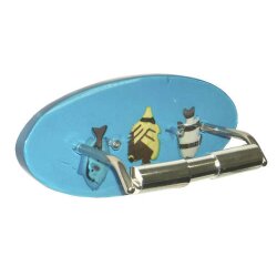 Toilettenpapierhalter mit Fischen – Transparenter...