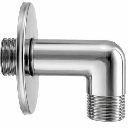 Wandanschlussbogen Messing verchromt ½ Zoll – robuster Duschanschluss in Chromoptik