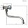 Wand Hahn Kaltwasserarmatur Messing verchromt, ½″ Innengewinde, schwenkbarer Ausleger 18 cm, keramische Kartusche mit ¼-Drehung, für Kalt- oder Mischwasser