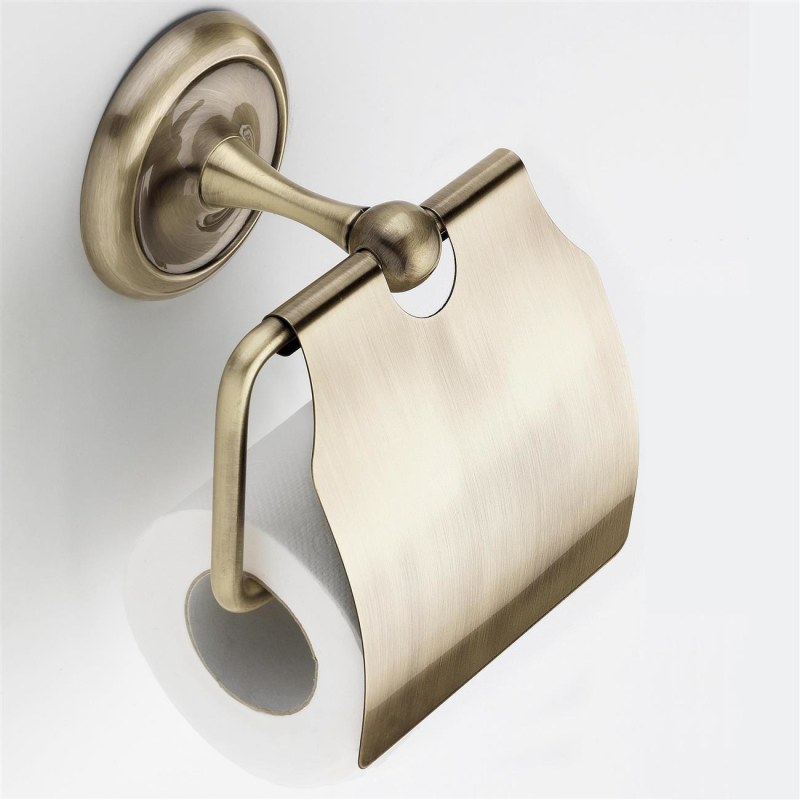 WC Papierhalter Toilettenpapierhalter Halter Serie Old Brass 