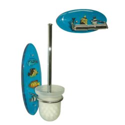WC-Set Acryl – Toilettenpapierhalter &...