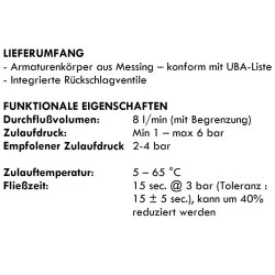 Zeitgesteuerte Selbstschluss-Duscharmatur mit Mischfunktion – Robust & Wassersparend