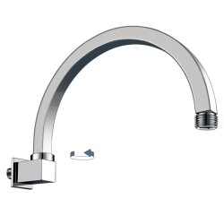 Wandausleger 35 cm Messing verchromt – Wandarm...