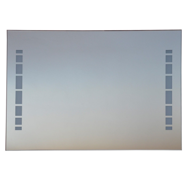 Design Badspiegel / Flurspiegel mit LED Beleuchtung  80cm x 60cm / Bad WC