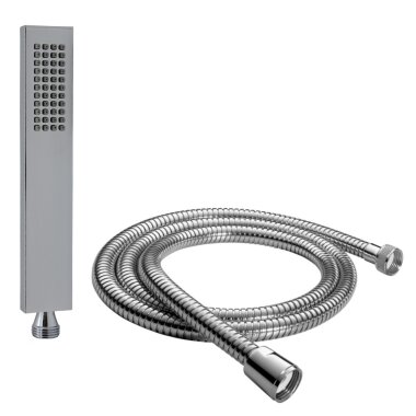 Handbrause 326 200 cm Schlauch – Massage-Duschkopf mit Wandhalterung