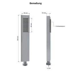 DALOUAL Handbrause 1,5m Schlauch 3er Set