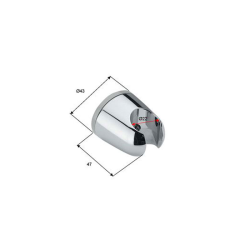 Design Handbrause / Funktionsbrause mit 4 Funktionen, 200cm Brauseschlauch und Brausehalter