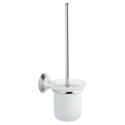 Design Toilettenbürste / WC-Bürste / Bürstengarnitur - für Wandmontage, mit Glasbehälter