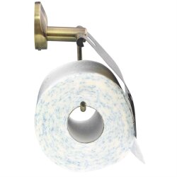 Toilettenpapierhalter Old Brass – Wandmontage – Retro-Badaccessoire in Altmessingoptik – Rostfrei & langlebig
