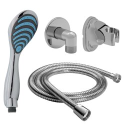 DALOUAL Handbrause 4er Set mit 150 cm Schlauch &...