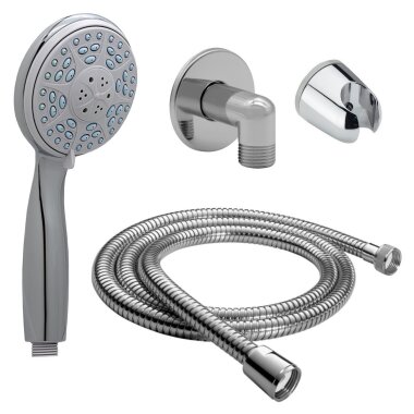 Brauseset Handbrause 150 cm Schlauch – Massage Duschkopf mit Halter & Wandanschluss