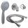 Brauseset Handbrause 150 cm Schlauch – Massage Duschkopf mit Halter & Wandanschluss
