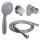 Brauseset Handbrause 150 cm – Massage-Duschkopf mit Schlauch, Halter & Wandanschluss