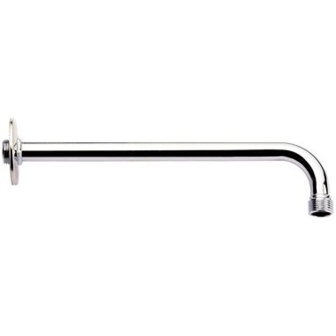 Wandanschluss Brausearm 30 cm aus verchromtem Messing mit ½-Zoll Gewinden, rostfrei
