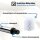 Daloual WC-Bürsten Set 3× Ersatzkopf Weiß mit extra langem 40 cm Edelstahlgriff – hygienische Toilettenbürste