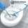 Daloual WC-Bürsten Set 3× Ersatzkopf Weiß mit extra langem 40 cm Edelstahlgriff – hygienische Toilettenbürste