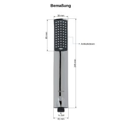 DALOUAL Handbrause 2m Schlauch 2er Set