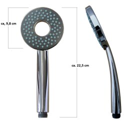 DALOUAL Handbrause 1,5m Schlauch 4er Set