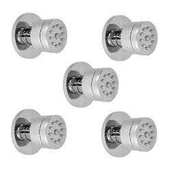 5er Set runde Seitenbrausen für Dusche –...