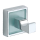 Design Handtuchhaken mit Glaseinlage / Glaseinsatz für ein modernes Bad