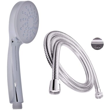 Handbrause / Brausekopf / Brause Dusche Antikalk und Brauseschlauch 150 cm