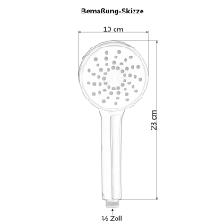 Handbrause / Brausekopf / Brause Dusche Antikalk und Brauseschlauch 200 cm