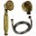 Retro Handbrause Brause aus Messing altmessing Brauseschlauch Anschlussbogen